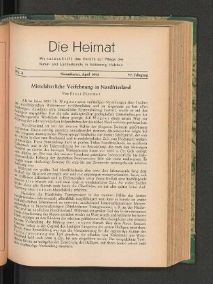 Mittelalterliche Verfehnung in Nordfriesland