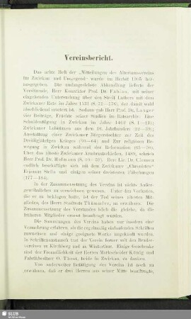 Vereinsbericht