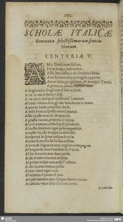 Scholae Italicae Renouatae selectißimarum sententiarum