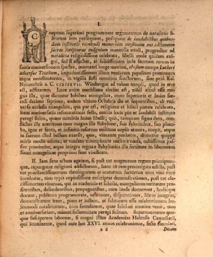 Commentatio continuata de natalitiis librorum, speciatim Lutheri thesium adversus Tezelium