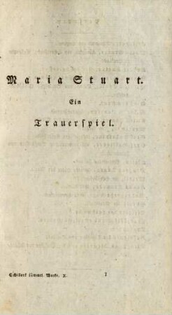 Maria Stuart. Ein Trauerspiel