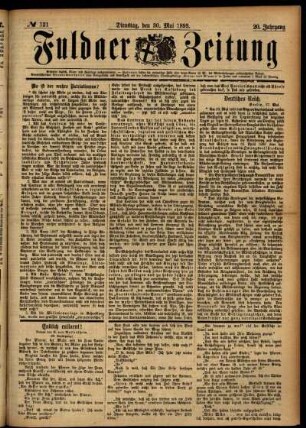 Ausgabe vom Dienstag, den 30. Mai 1893.