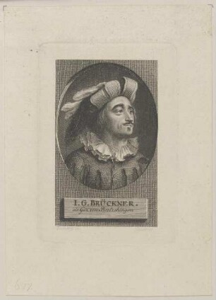 Bildnis des I. G. Brückner