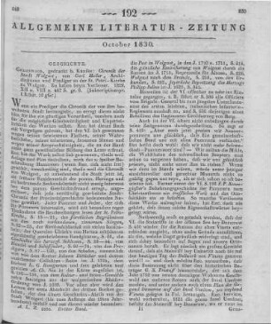 Heller, C.: Chronik der Stadt Wolgast. Greifswald: Kunike 1829