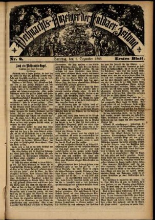 Dritte Ausgabe vom Samstag, den 01. Dezember 1888.