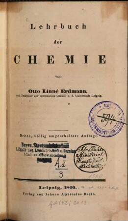 Lehrbuch der Chemie