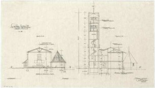 Gsaenger, Gustav; Amberg - Süd (Bayern); Ev. Erlöser Kirche - Querschnitte