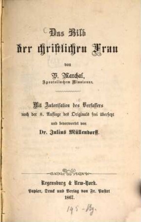 Das Bild der christlichen Frau