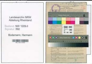 Entnazifizierung Hermann Bodemann , geb. 20.08.1920 (Foerster)