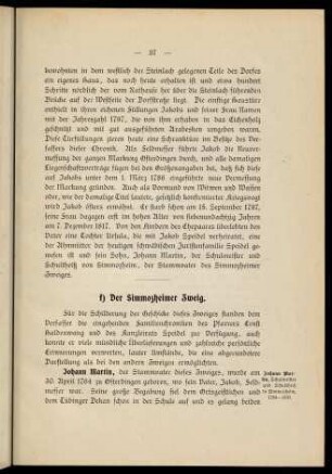 37-51, f) Der Simmozheimer Zweig.