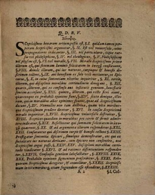 Dissertatio Philosophica De Scepticismo Morali