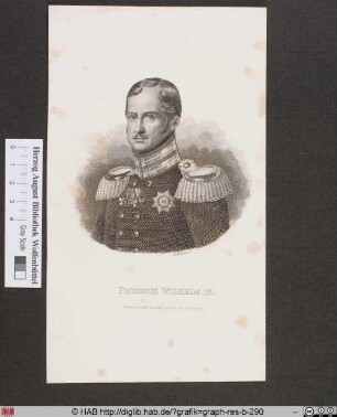 Friedrich Wilhelm III. von Preußen.