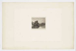Flusslandschaft mit Bäumen, Blatt 1 der Folge "Radierversuche I"