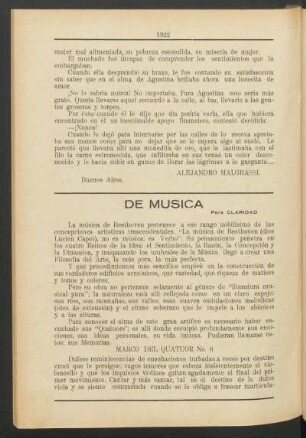 De música