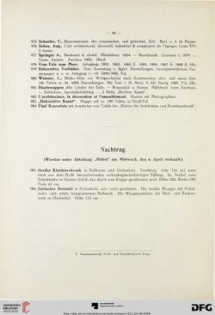 Nachtrag (Nr.985-986)