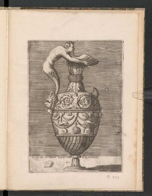 Vase mit Mischwesen und Akanthusranke