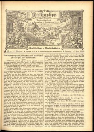 Ausgabe vom Samstag, den 16. Juni 1900.