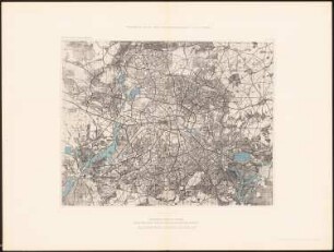 Wettbewerb Groß-Berlin 1910 Allgemeiner Grundlinienplan: Bebauungsplan (aus: Wettbewerb Groß-Berlin 1910. Die preisgekrönten Entwürfe mit Erläuterungsberichten, 1911)