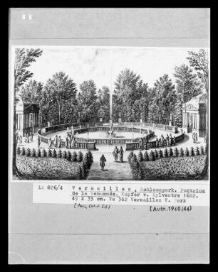 Versailles, Schlosspark, Fontaine de la Renommée