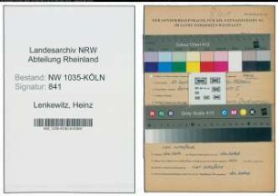 Entnazifizierung Heinz Lenkewitz , geb. 27.09.1912 (Ingenieur)