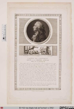 Bildnis Marie-Jean-Antoine-Nicolas de Caritat, marquis de Condorcet