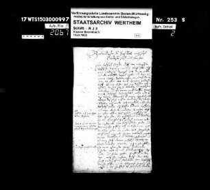 Präsentationsrecht in Reicholzheim und Dörlesberg