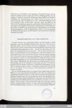 Besatzungspolitik Und Tudeh-Bewegung