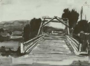 Holzbrücke in Sibirien