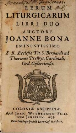 Rerum Liturgicarum Libri Duo