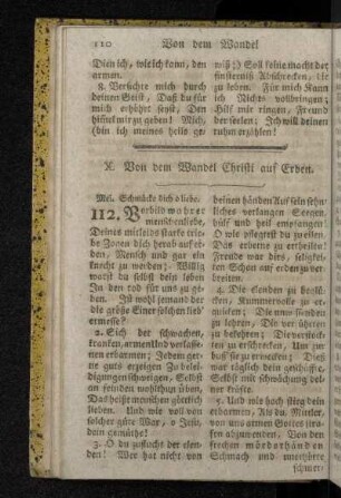 X. Von dem Wandel Christi auf Erden.