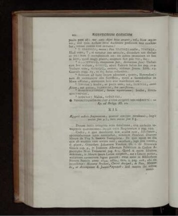 XII. Ægyptii codicis Fragmentum, quatuor constans membranis, longis uncias fere 9 3/4, latis uncias fere 8 1/2