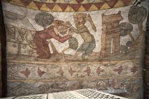 Gemäldezyklus der Heilsgeschichte — Szenen der Genesis und des Exodus, sowie die Wurzel Jesse — Die Ermordung Abels