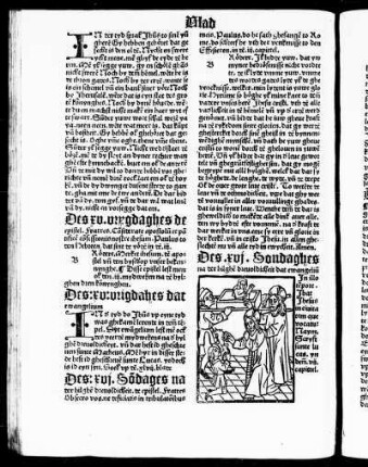 Des xvi So[n]dages na der hilghe[n] drevoldicheit