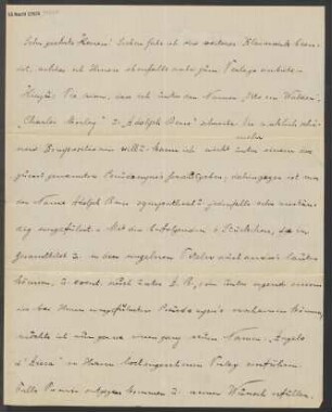 Brief an B. Schott's Söhne : 07.05.1907