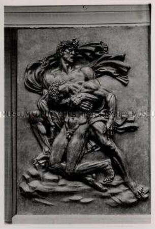 Paris, Bildhauer Professor Arno Breker, Relief "Kameraden"