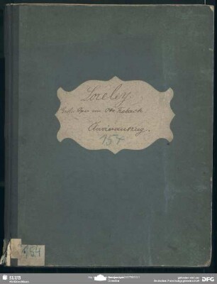 Loreley. Arr - Mus.8207-F-500 : V (20), Coro, pf