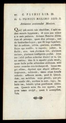 II. C. Plinius Maximo Suo S: