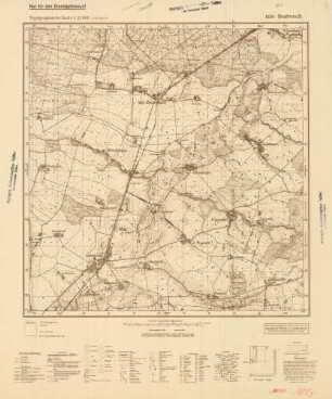 1839 Bentwisch, Topographische Karte 1:25000 (4cm - Karte)