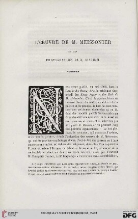 20: L' oeuvre de M. Meissonier et les photographies de M. Bingham