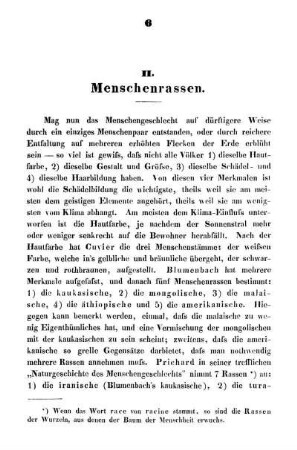 II. Menschenrassen.
