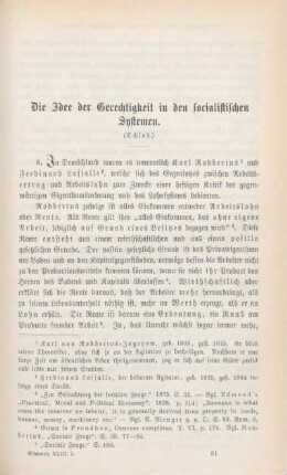 465-474 Die Idee der Gerechtigkeit in den socialistischen Systemen : Schluß