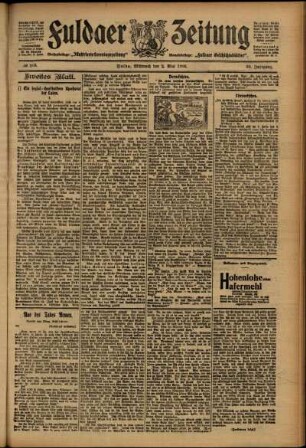 Zweite Ausgabe vom Mittwoch, den 02. Mai 1906.