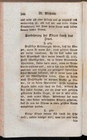 Ausdehnung der Körper durch das Feuer