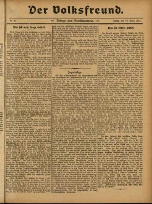 Ausgabe vom Sonntag, den 14. März 1915.