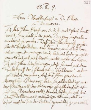 Brief an Eris Hermann Busse