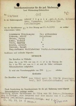 Vögele, Adolf