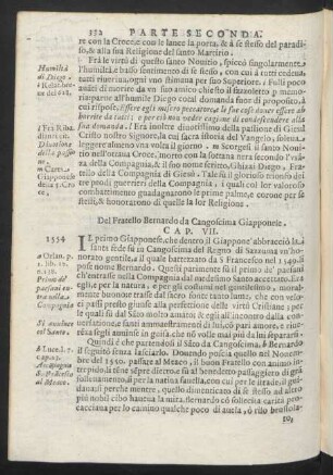 Cap. VII. Del Fratello Bernardo da Cangoscima Giapponese