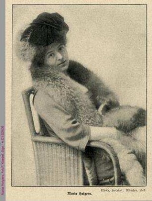 Porträt von Maria Holgers