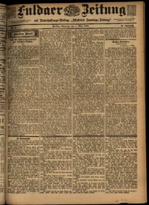 Zweite Ausgabe vom Samstag, den 04. März 1899.