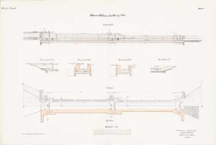 Erweiterung des Plauer Kanals. Neue Schleuse, Parey: Grundrisse, Schnitte 1:250